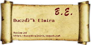 Buczák Elmira névjegykártya